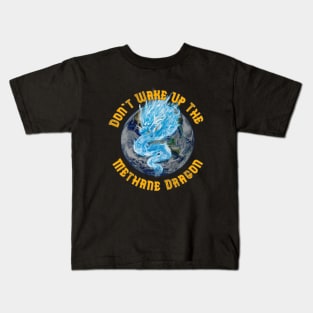 Methane Dragon Climate Science Kids T-Shirt